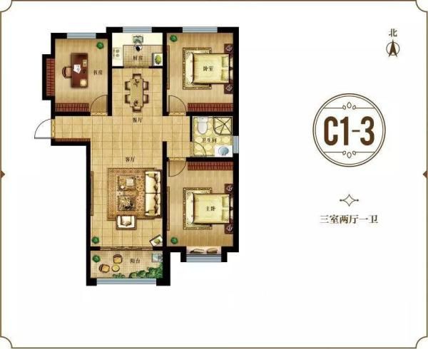c1-3 3室2厅0厨1卫